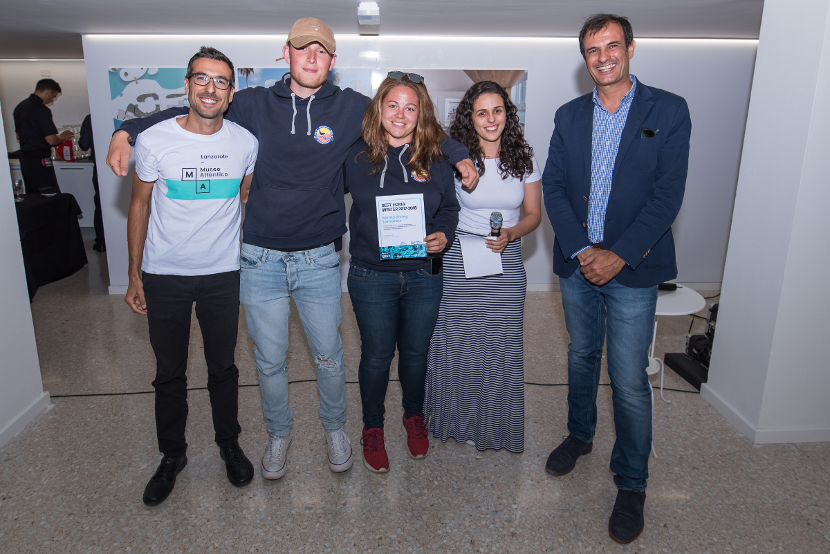 Entrega premios edg Museo Atlántico 2018 Manta diving