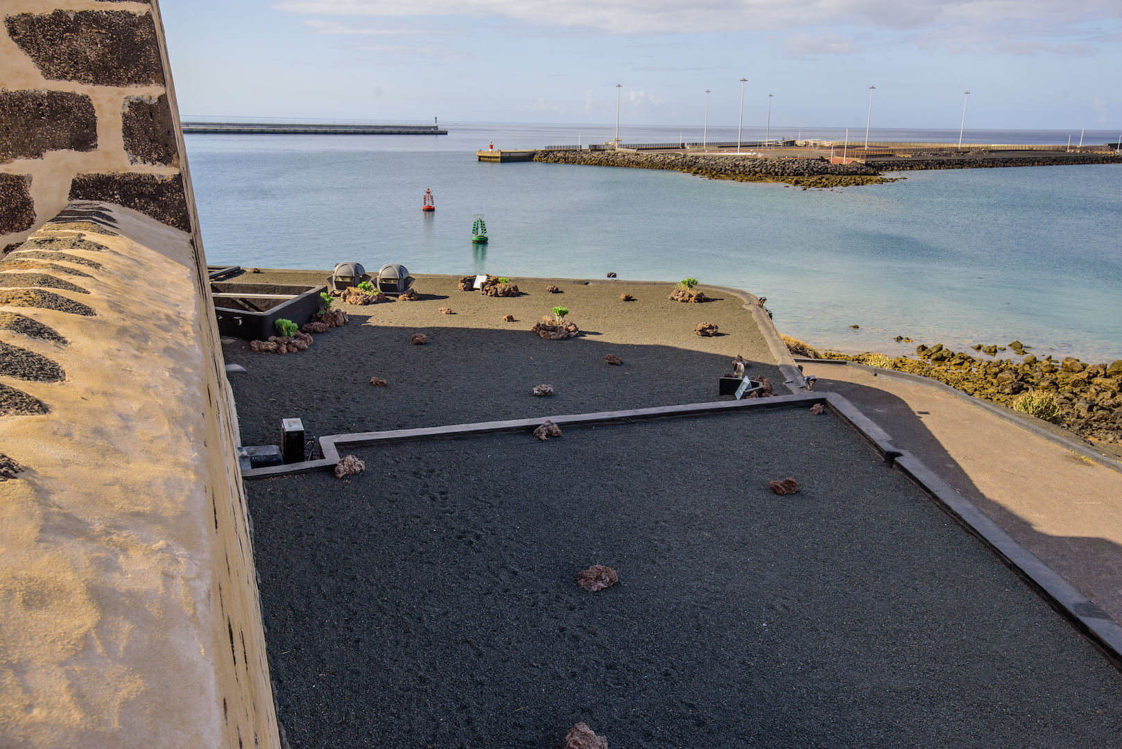 Castillo San José renovación Cubeirta