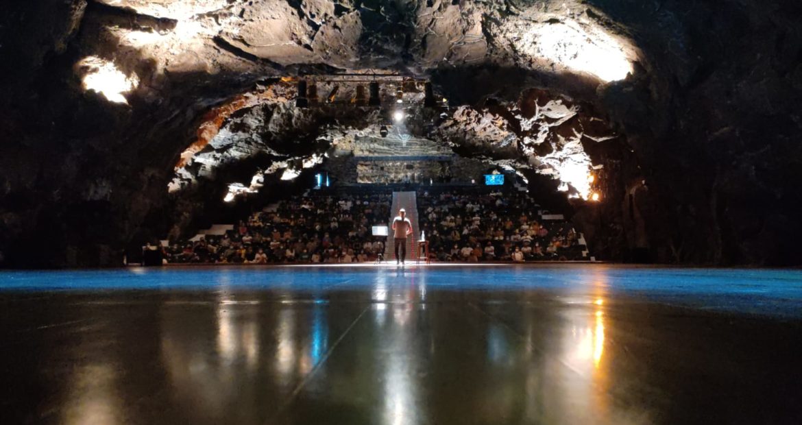 Aarón Gómez en Jameos del Agua